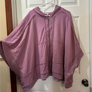 UNICORN TRIBE (boutique) SWEATSHIRT SHIRT/PONCHO - SIZE LARGE -